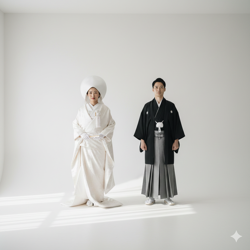 和装前撮り、スタジオ